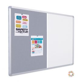 Master Dual Combination Notice Boards - Aluminium Framed o