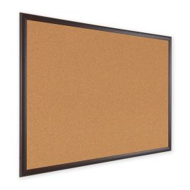 Master Eco-Friendly® Cork Notice Boards - Mahogany Framed