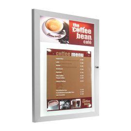 Master Slimlok Illuminated menu display case