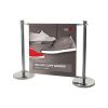 Deluxe Cafe Barrier - Complete System with 1000mm wide Banner