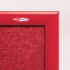 Contrast Eco-Colour Notice Boards - Red close in
