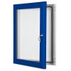 Blue Poster Case Magnetic Backed Notice Boards