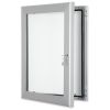 Silver Outdoor Lockable Poster Cases 