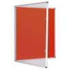 Tamper Resistant Notice Pin Boards - Red