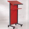 Red Panel Front Lectern