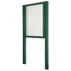 Moss Green Freestanding Poster Case Notice Boards