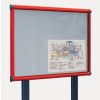 Shield® Exterior Showcase Notice Boards - with sunken posts