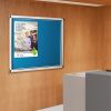 Shield® Showcase Notice Boards with Top Hinged Doors - In Situ