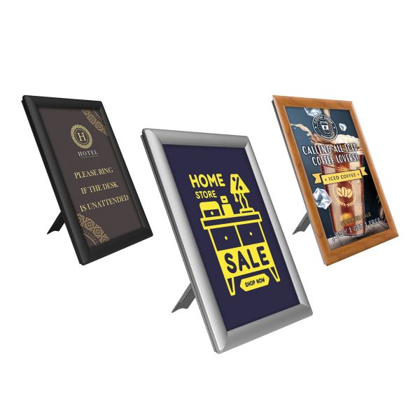 Freestanding Poster Snap Frames - Counter Stand Poster Frames - all 3