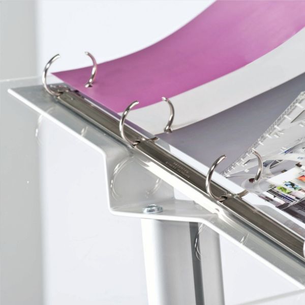 Acrylic Top Information Stand - 4 ring binder