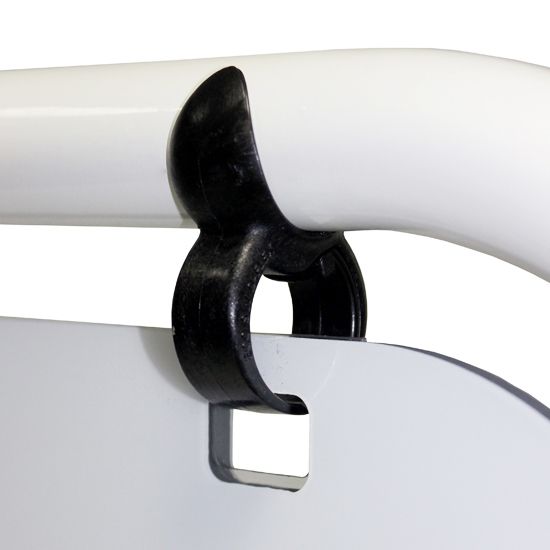 Tubular frame with hanging clips