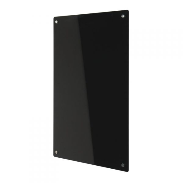 Coloured Glass Magnetic Whiteboards - Black