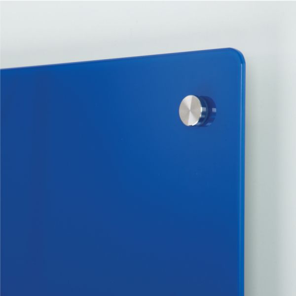 Coloured Glass Magnetic Whiteboards - Blue - mini pic