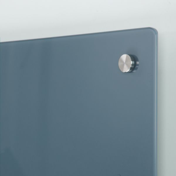 Coloured Glass Magnetic Whiteboards - Grey - mini pic