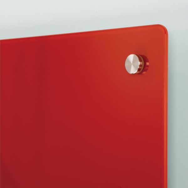 Coloured Glass Magnetic Whiteboards - Red - mini pic