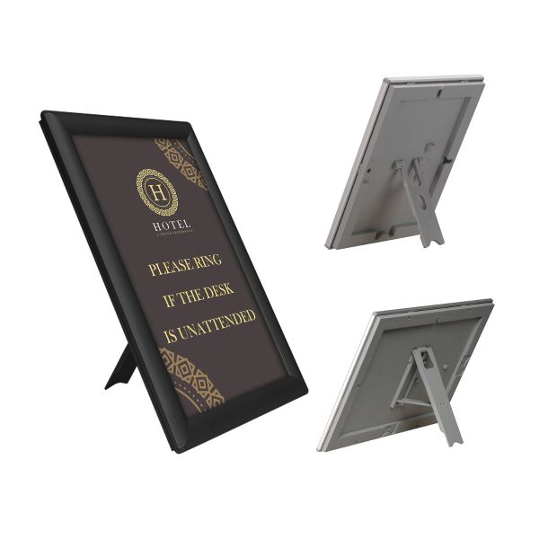 Counter Stand Poster Frames - Black Front and Back