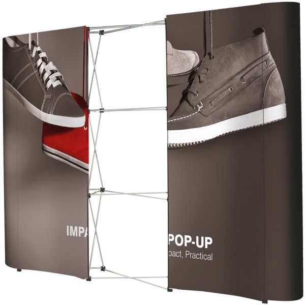 Impact Straight Bundle 3x3 - Pop-up Display Stand - missing panel