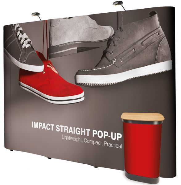Impact Straight Bundle 3x3 - Pop-up Display Stand