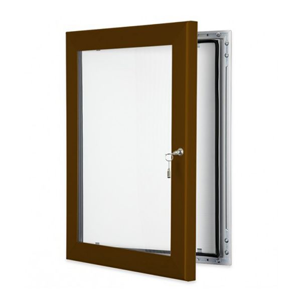 Master Brown Outdoor Lockable Poster Cases