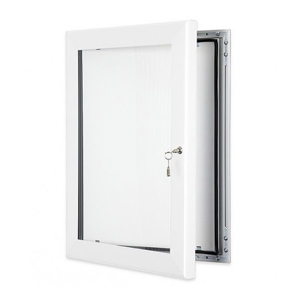 Master White Outdoor Lockable Poster Cases