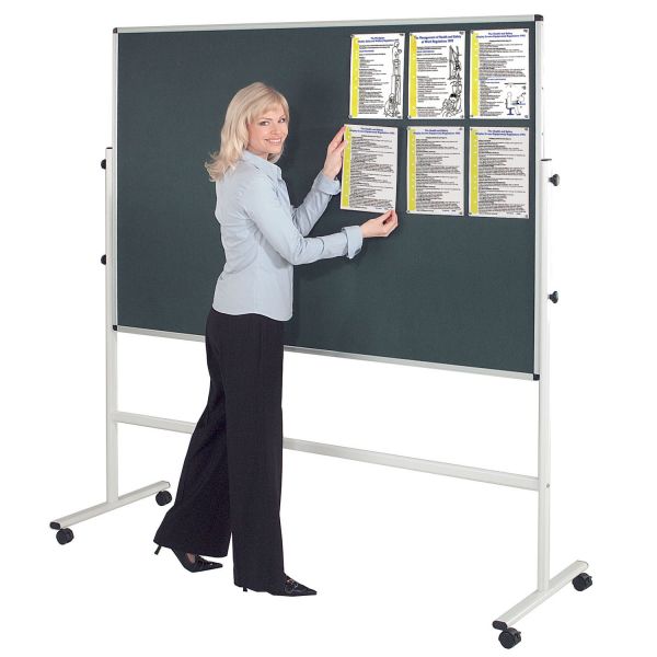 Resist-a-Flame® Double Sided Mobile Notice Board