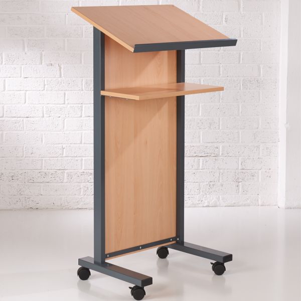 Wooden Panel Front Lectern 