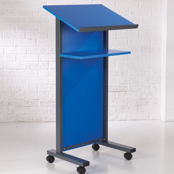 Blue Panel Front Lectern