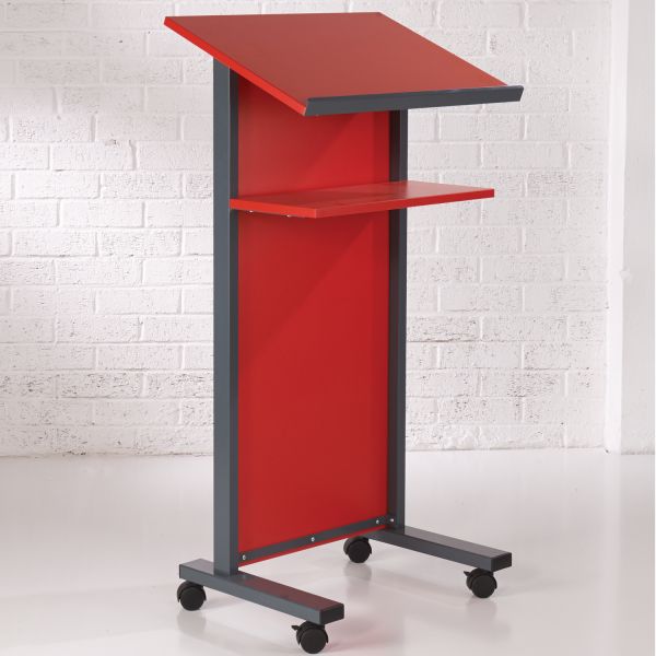 Red Panel Front Lectern