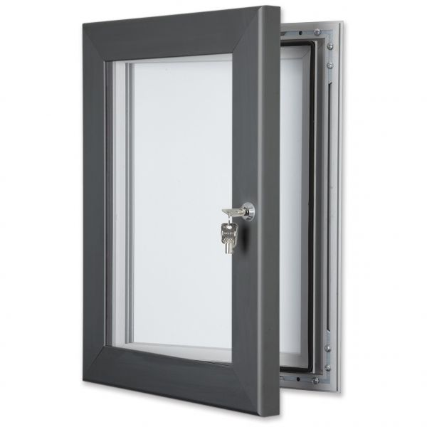 Grey Secure Magnetic Poster Cases