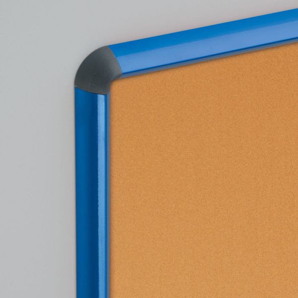 Shield® Design Cork Notice Boards - Blue frame