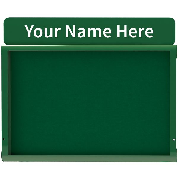 WeatherShield Header Sign Notice Board - Wall Mounted