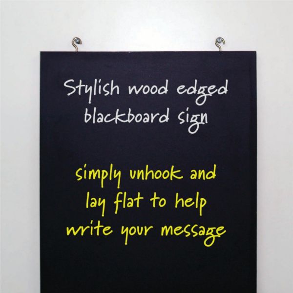 Wood Edge Blackboard Signs - Insitu