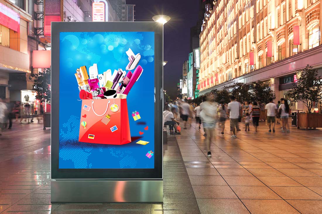 High-Street Light Box Display Case Example