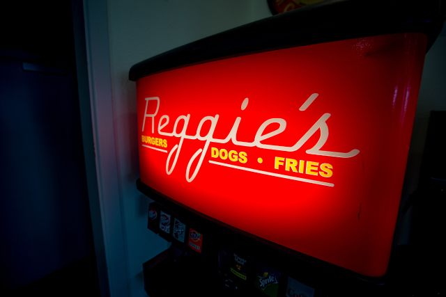 reggies restaurant LED light box
