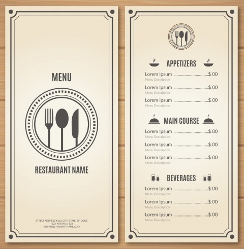 Menu Templates