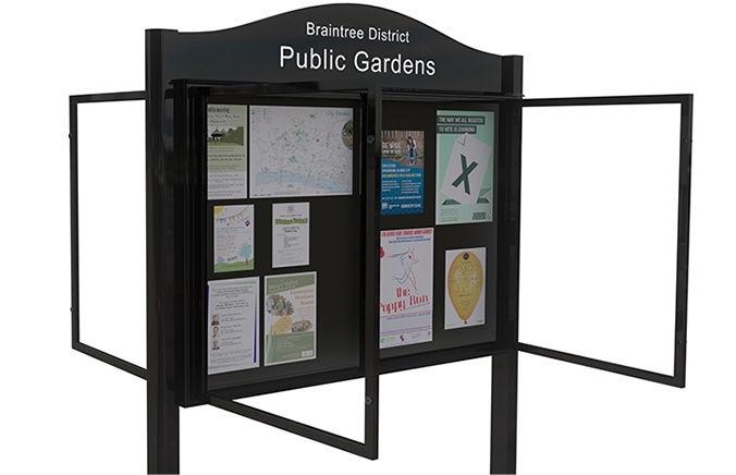 Freestanding Double Sided Outdoor Notice Board