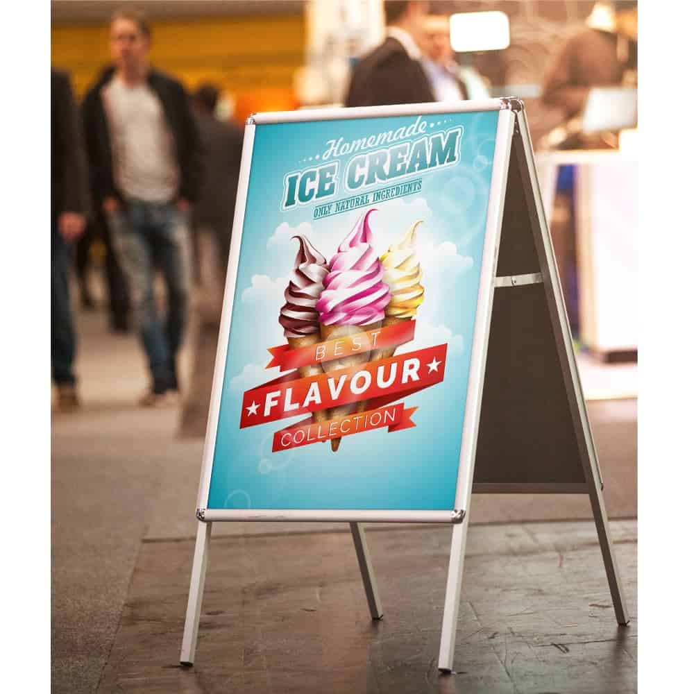 ICE CREAM PAVEMENT SIGN ADVERTISING STREET DISPLAY BOARD