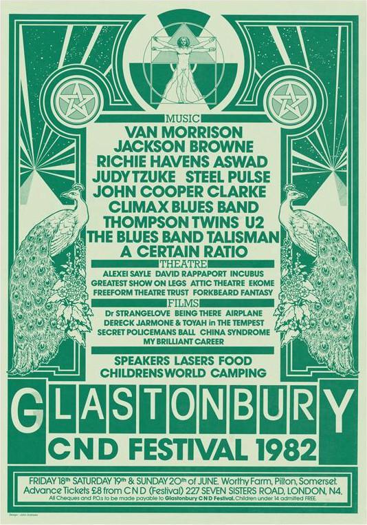Glastonbury 1982 - poster