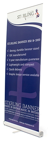 Roller Banner with bullet points